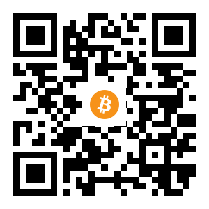 bitcoin:1VAmqdmMyXzKJ5fUv3tZDrLvT9BvAGvMt black Bitcoin QR code