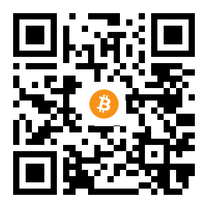 bitcoin:1XaPjrgMAwsDtkpTsgjA25jyeScsY2qzU black Bitcoin QR code