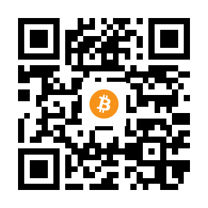 bitcoin:1XmicahXisCVhRN3chhBAQ1ZCG5Vq7bcF black Bitcoin QR code