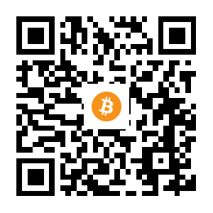 bitcoin:1awhMZ81fVCCbTk8YncbvFXRxg2T6HW1o black Bitcoin QR code