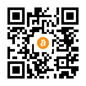 bitcoin:1bAWmfezRPQ2CMUvCBAuMZXFZDn2ket4U black Bitcoin QR code