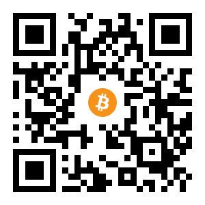 bitcoin:1bX4ypSjEKPqDANTgZyeUAjL3hFWTdcpx black Bitcoin QR code