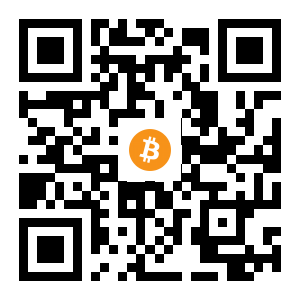 bitcoin:1cc7jNj65Pjunr9HVZUzruZVKsbbQj8d4 black Bitcoin QR code