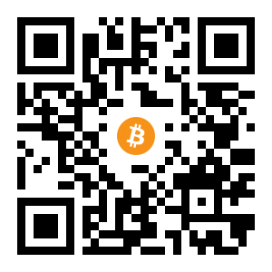 bitcoin:1dpyS7zKVNJERqxTSdGfQsDFboBs5VATL black Bitcoin QR code