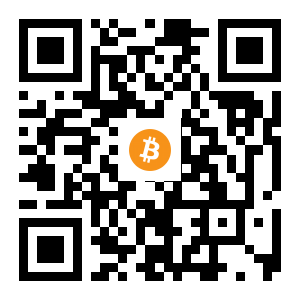 bitcoin:1eVPRNGftrycvE5zfXpEVCvFdSTqivkEH black Bitcoin QR code