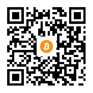 bitcoin:1efArD7ceEM4N84jCPUzVG1c63X4Xiua8 black Bitcoin QR code