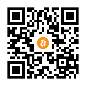 bitcoin:1eiuzuGW7Xu5rqfcuZJLKQTexapgB1weB black Bitcoin QR code