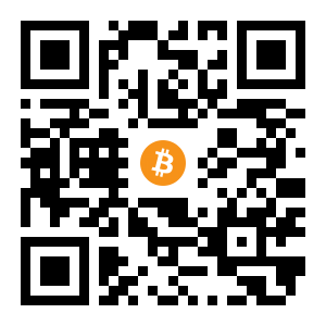bitcoin:1f6Hd1p6BtG4NqaxgS4fMfa5KKpskAFv7 black Bitcoin QR code