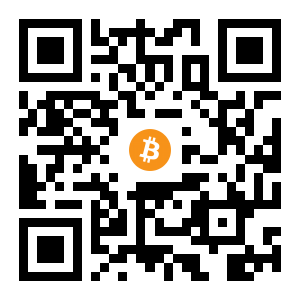 bitcoin:1fXgMgLys3pxy1GJu2arryzVxmZQpmwYp black Bitcoin QR code