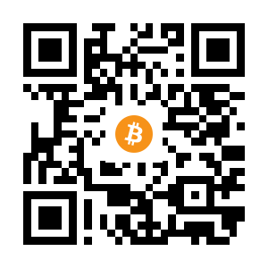 bitcoin:1hm1BcEk5qHn8Ga7yFZsV7thtFn3q6QiB black Bitcoin QR code