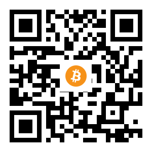 bitcoin:1kGKL1zaFkhXtyVFXdmDTURugNd5h5GN8 black Bitcoin QR code