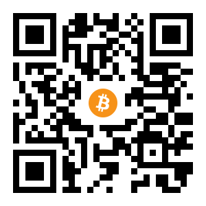 bitcoin:1nZDrfbAqL1yws17WKKiUBSy1nxMnGMed black Bitcoin QR code
