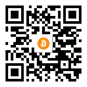 bitcoin:1ni24E6Cs918FAxADAA5nRSxe1vvTywJf black Bitcoin QR code