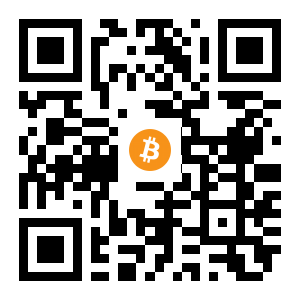 bitcoin:1pE7iqv3QBqTsFfoeWySp33Cmao69Hm4y black Bitcoin QR code