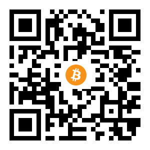 bitcoin:1pbjCT9uPj66H6xr4txJ6TjPytik8sUFu black Bitcoin QR code
