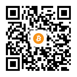 bitcoin:1qTq5vjFgCvZpjV4zKXFVceCftAmc7b3K black Bitcoin QR code