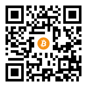 bitcoin:1rgLrJFMuNjNdp9PG8FVg45rNXfg8JBak black Bitcoin QR code