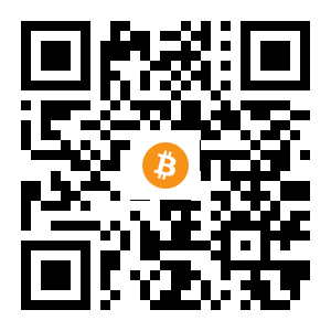 bitcoin:1swQF3khkaaXnDzzMEkATticzjrxYfb2J black Bitcoin QR code