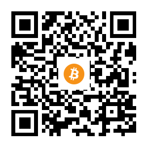 bitcoin:1uVvt1DEnSQLuvmGGZVGpmHryLw1ENrSi black Bitcoin QR code