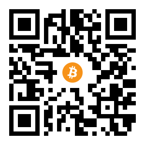bitcoin:1ucXXZQSEf4zny2HRwAQKtVpkLPTUKRtt black Bitcoin QR code