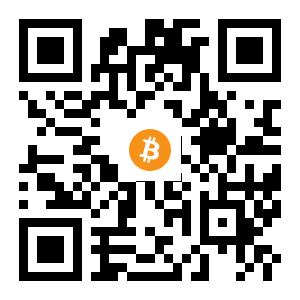 bitcoin:1uymZKw4TvkFkDcDvUVc5Urv8En6QQRSX black Bitcoin QR code