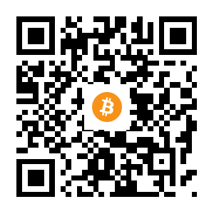 bitcoin:1vQ1nX8R5oH7yDp3uSBCjJj9ZUMY61KfG black Bitcoin QR code