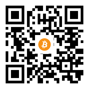 bitcoin:1whowB4SkDpHSLGbqHo1WcQWoYwNXcWYv black Bitcoin QR code