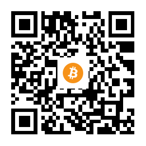 bitcoin:1x8jhhpSfe7gusoRYha8WkM89oZYuwJqP black Bitcoin QR code