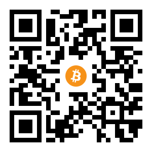 bitcoin:1xzMVmVTvRv5jqaJu8y6eJ9GynMeZAysw black Bitcoin QR code