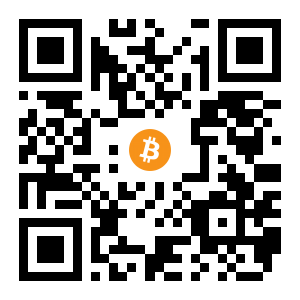 bitcoin:31xqbGv7fxuoEptteuFg7yRhZppJ1r2VbH black Bitcoin QR code