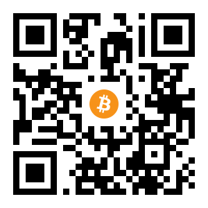 bitcoin:32EcNZzfYdV9QD6jX1449pL3T9gJ2UUAby black Bitcoin QR code
