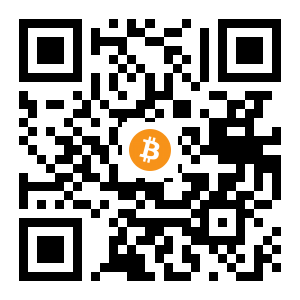 bitcoin:32EwvUaoMPjcDwM8NDyv1FnbSZ2MH6Mcmi black Bitcoin QR code