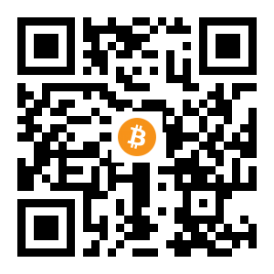 bitcoin:32MRU34ejSPZVkV3T5kUAiaTBJLZGPD1Ab black Bitcoin QR code