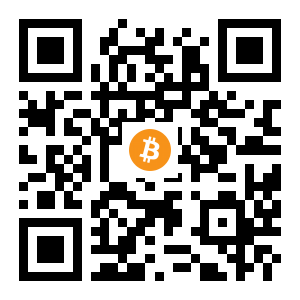 bitcoin:32edsrZNaubi24pAcVKHuPwU649GFLcNfY black Bitcoin QR code