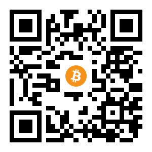 bitcoin:32hwb3rj6PvP258idHnTbocj5pFNFDKAFR black Bitcoin QR code