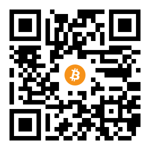 bitcoin:32iNfiwBnthee8jSLviFoVYGdiD7AmiQri black Bitcoin QR code