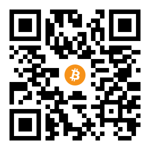bitcoin:32q6oFxUbRtfSktan35EnDnLhieLFWZ3AP black Bitcoin QR code