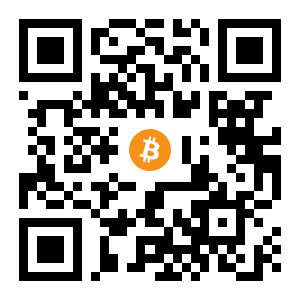 bitcoin:333MyfWqMXxXi5S9kbQZnpdBWRnxKgJ9oL black Bitcoin QR code