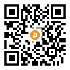 bitcoin:33DzrcHYK93mCmE6GnFp8ySYYsnrUnws2b black Bitcoin QR code