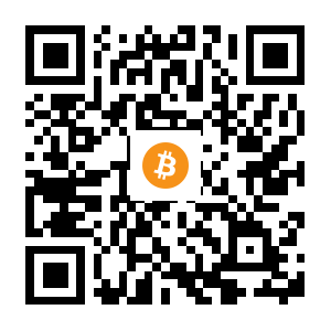 bitcoin:33GtpmeyXPcgQAxgv1osMbYEyZooepmkie black Bitcoin QR code