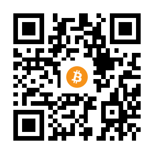 bitcoin:33MiNpQ68qAhNCsmAwMTLTEdCPrB2ZmcKm black Bitcoin QR code