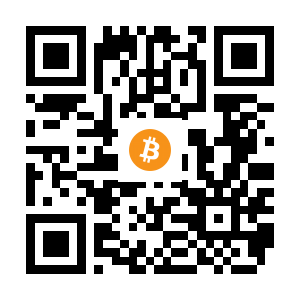 bitcoin:33PWupK3inUxukw1ct2s36xZgiMoMWcuRS black Bitcoin QR code