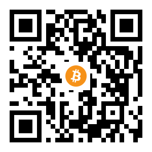 bitcoin:33RcmYwUJBvsj2J4bP49Msmnyo6ay4zgDM black Bitcoin QR code