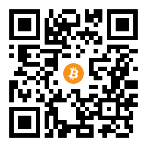 bitcoin:33WB2MKhCAZA9EMNWTd621tpg6c2G6FV69 black Bitcoin QR code
