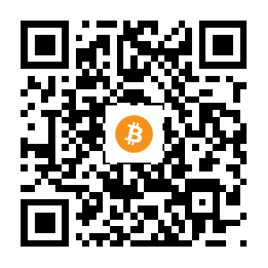 bitcoin:33XnfoUctbkP1MtgMEqtstyTWV655tJ1S7 black Bitcoin QR code