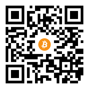 bitcoin:33bPC8RzWFf31e97cg4zaL1qvbaHXW8YBj black Bitcoin QR code