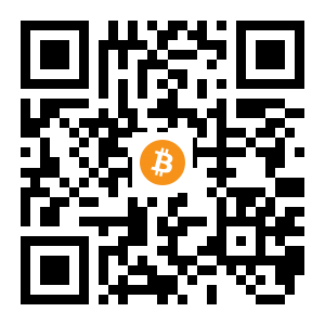 bitcoin:33jV1fwJ7NX6FspWyc7t9yybPP3WavoDmW black Bitcoin QR code
