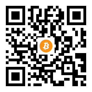 bitcoin:33o99W4FAL2Zk1M7anXEjZMqEx5mvYDZQ9 black Bitcoin QR code