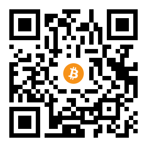 bitcoin:33pN2EE1Y1MFexhxLjqrmREMYTdBCj2qbc black Bitcoin QR code