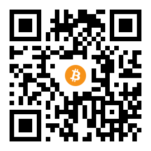 bitcoin:345HvLEJfWLDk24ZhYW96swxjCDJ3UTQix black Bitcoin QR code